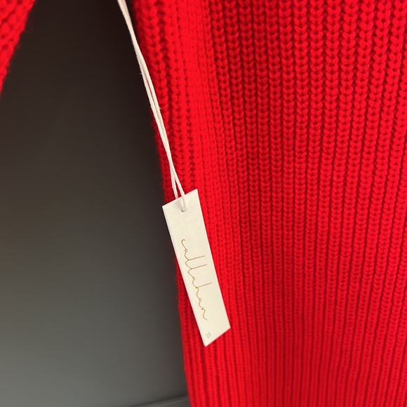 NWT{Callahan}Sz S Alma Mock Knit Dress in Spicy Red - Picture 7 of 8